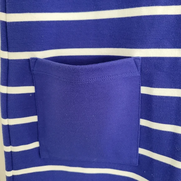 Gap Nautical Shift Dress Women SMALL Coastal Stripes Pockets Casual Boating 2012 - Picture 3 of 7